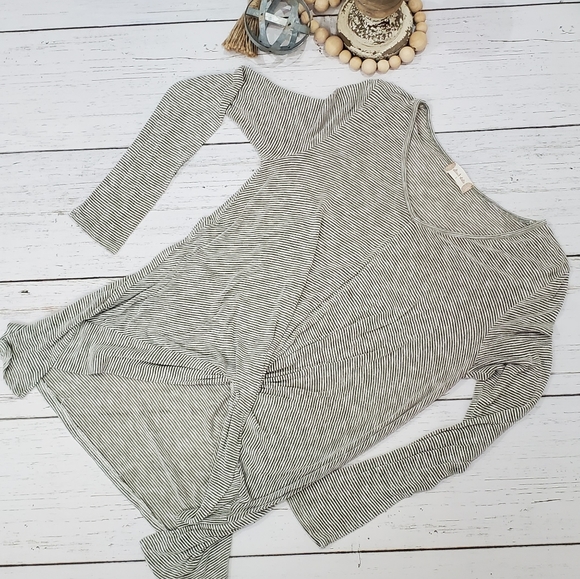 Alter'd State Green Striped Top - Picture 1 of 7